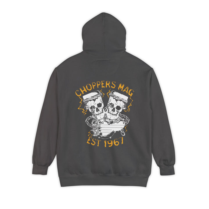 Pan Skull Garment-Dyed Hoodie