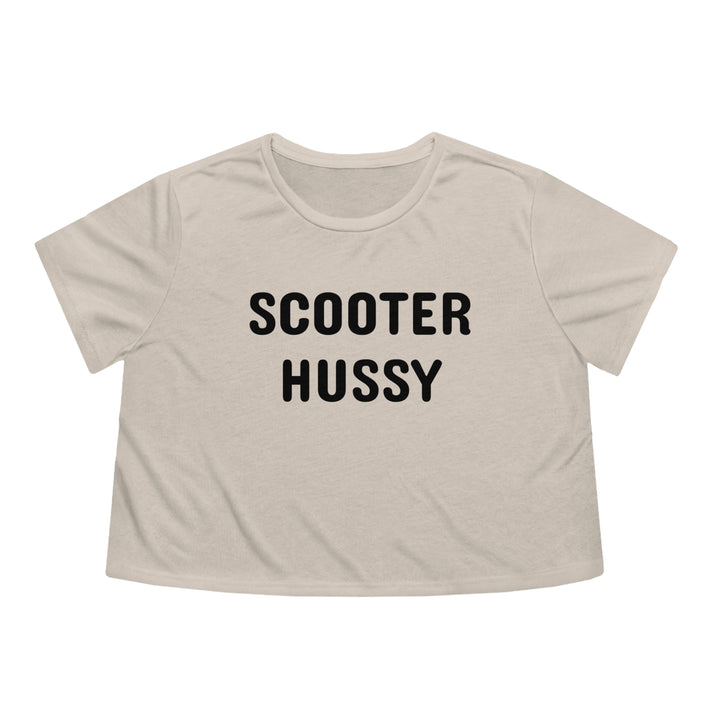 Scooter Hussy Flowy Cropped Tee