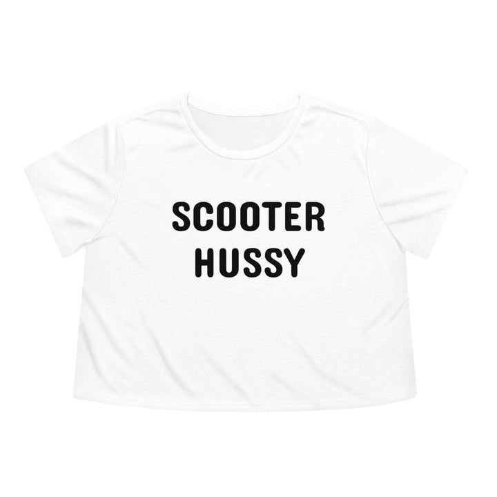 Scooter Hussy Flowy Cropped Tee
