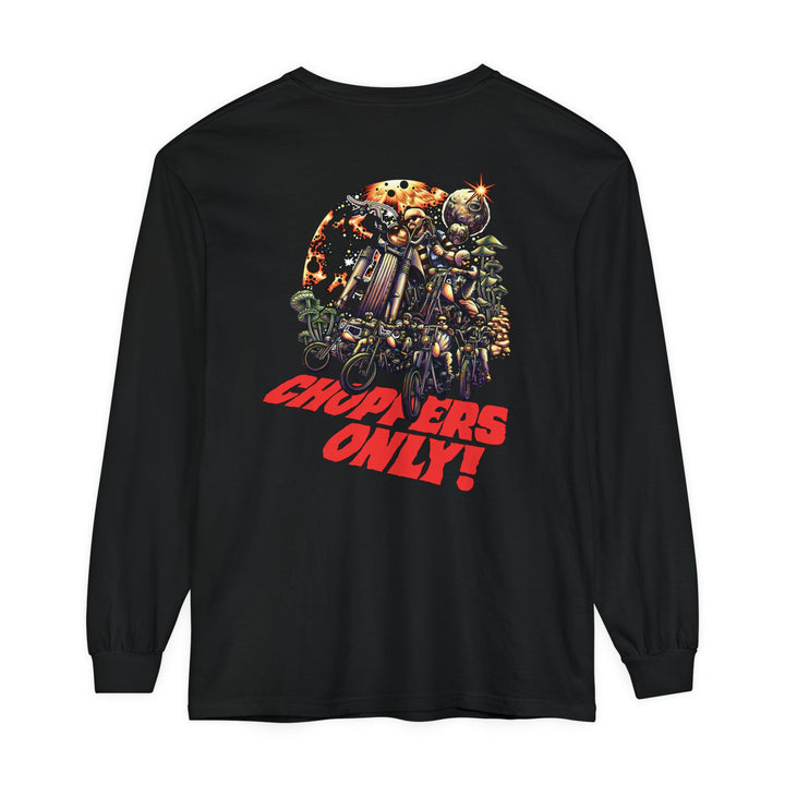 Choppers Only World Garment-Dyed Long Sleeve T-Shirt