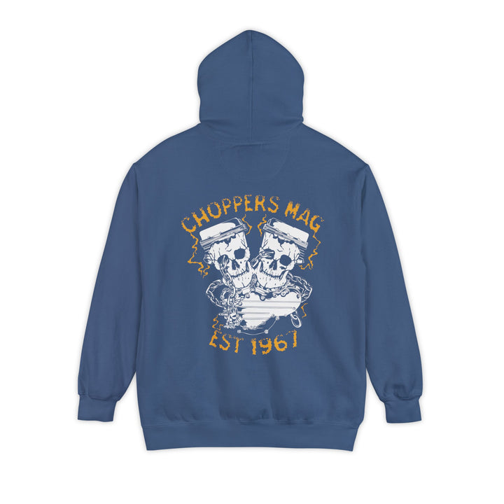 Pan Skull Garment-Dyed Hoodie