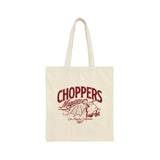 Helmet Skull Tote Burgundy
