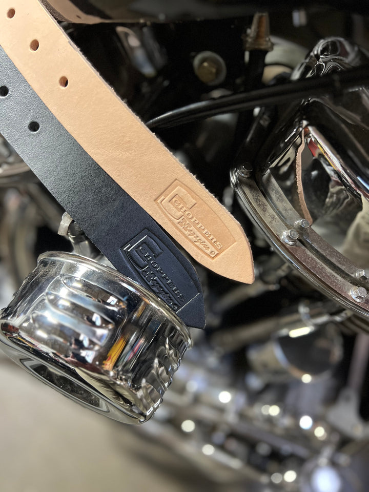 New!! "Choppers" U.S. made leather belts  Choppers Magazine X Nash Motorcycle Co.