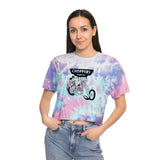 Women's Chopper Mouse Tie-Dye Crop Tee