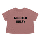 Scooter Hussy Flowy Cropped Tee