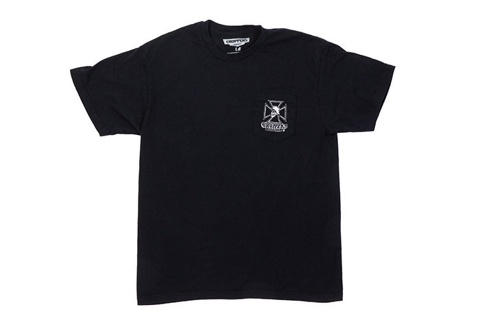 Maltese Skull Black Pocket T