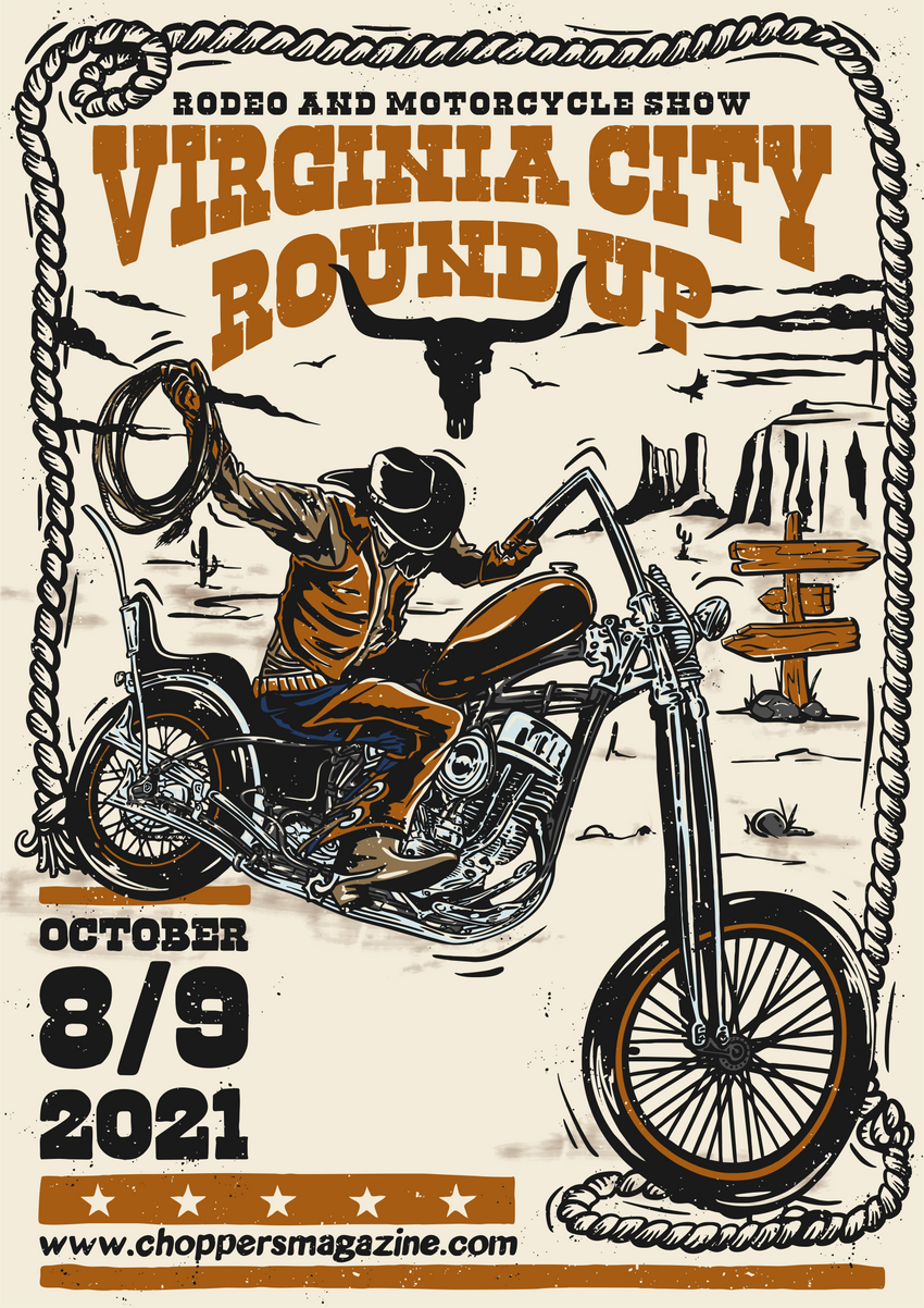 2021 Virginia City Roundup Official Long Sleeve Shirt