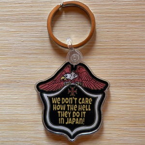 We Don't Care Keychain