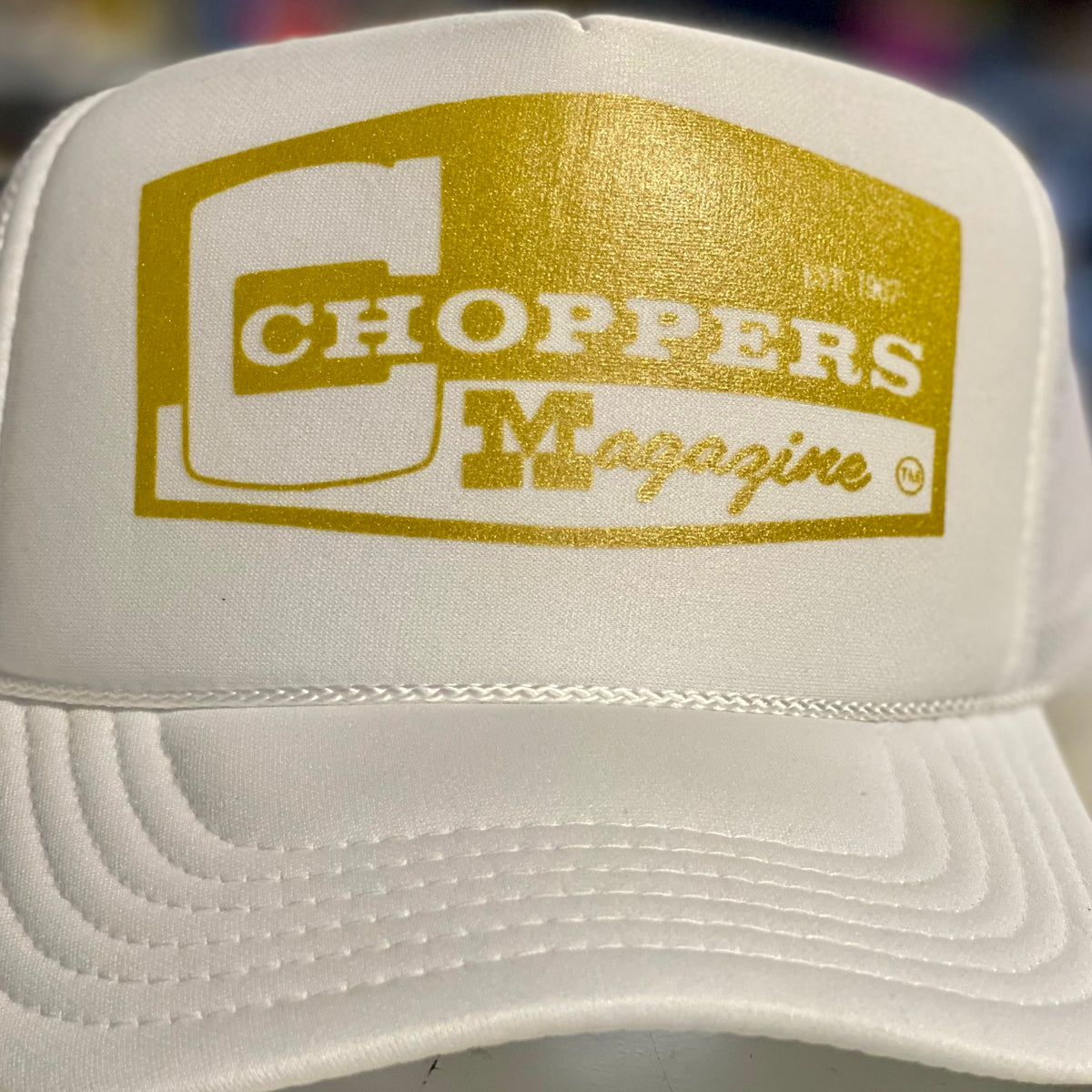 Choppers Magazine Choppers Badge Yellow Trucker Hat