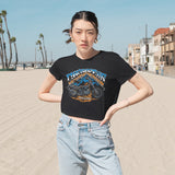Where Eagles Dare Flowy Cropped Tee