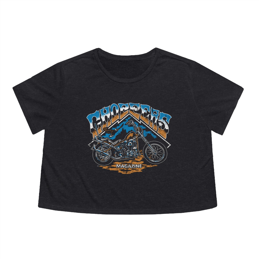 Where Eagles Dare Flowy Cropped Tee