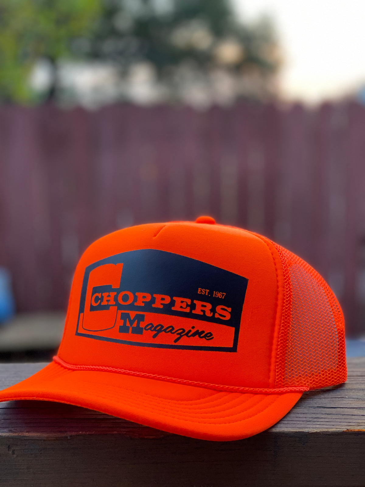 Choppers Magazine Choppers Badge Yellow Trucker Hat