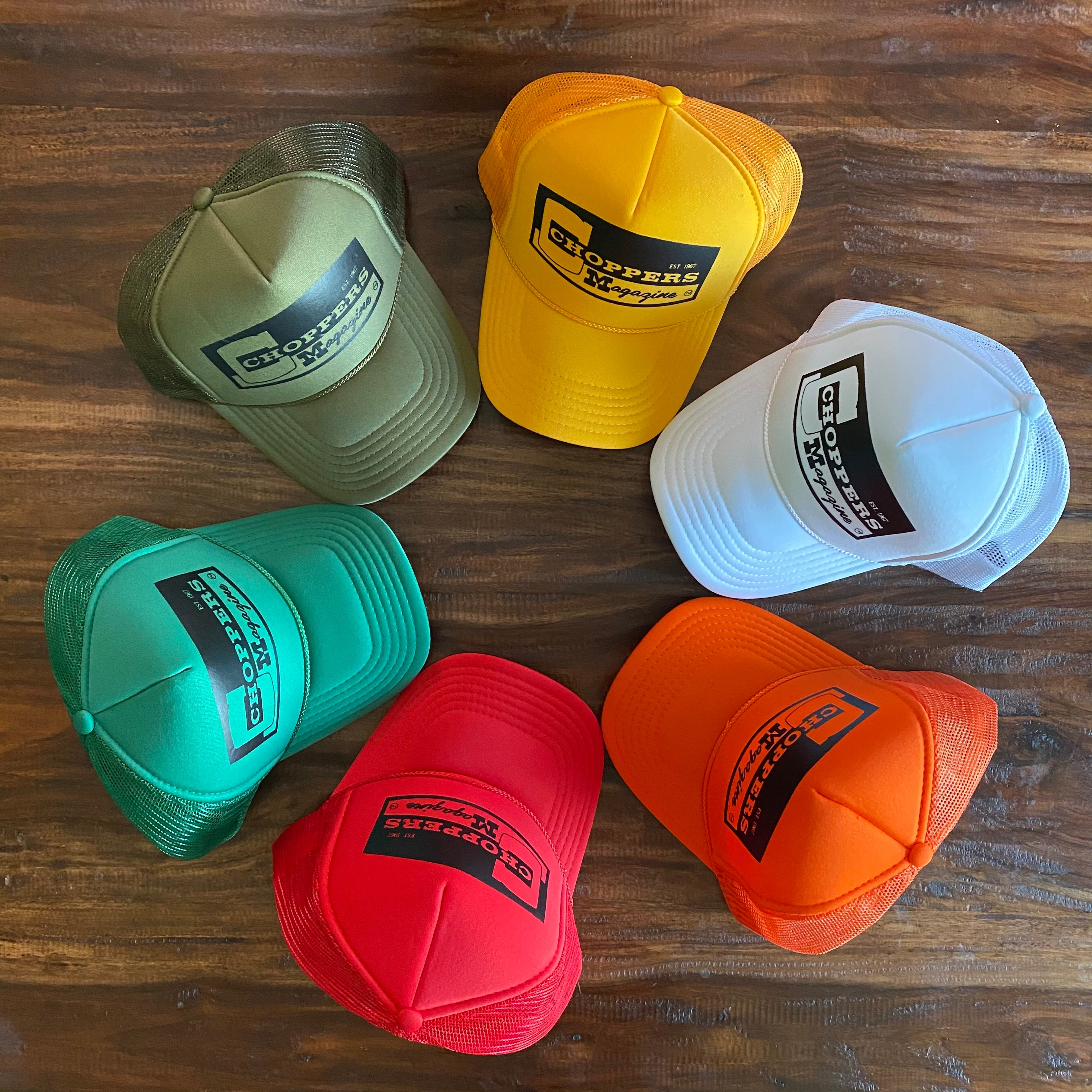 Choppers Magazine | Choppers Badge Yellow Trucker Hat