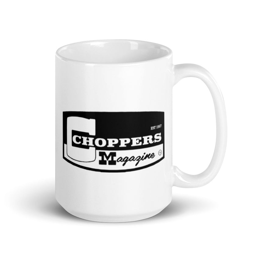 White Wheelie mug