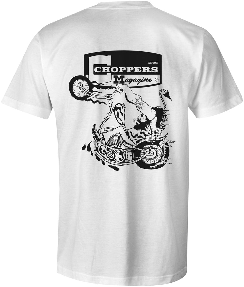Wheelie White Pocket Tee